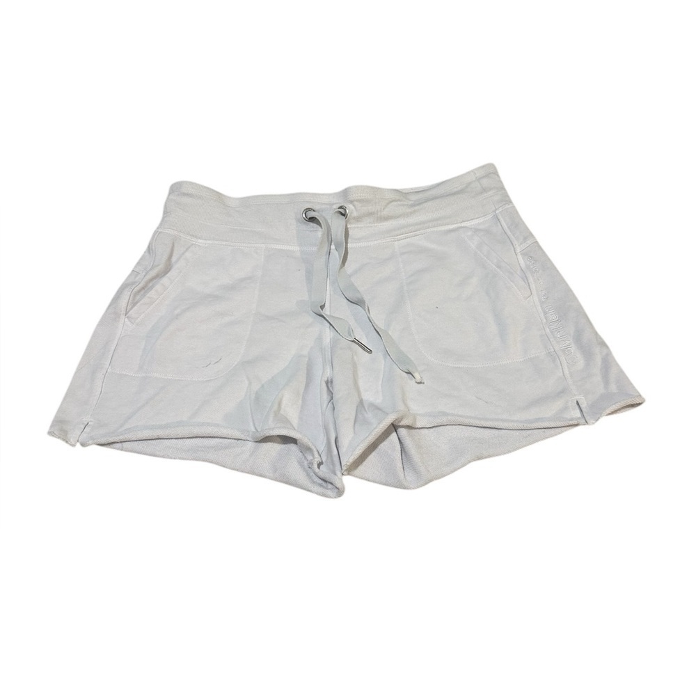 Calvin Klein Women’s White Sweat Shorts Medium